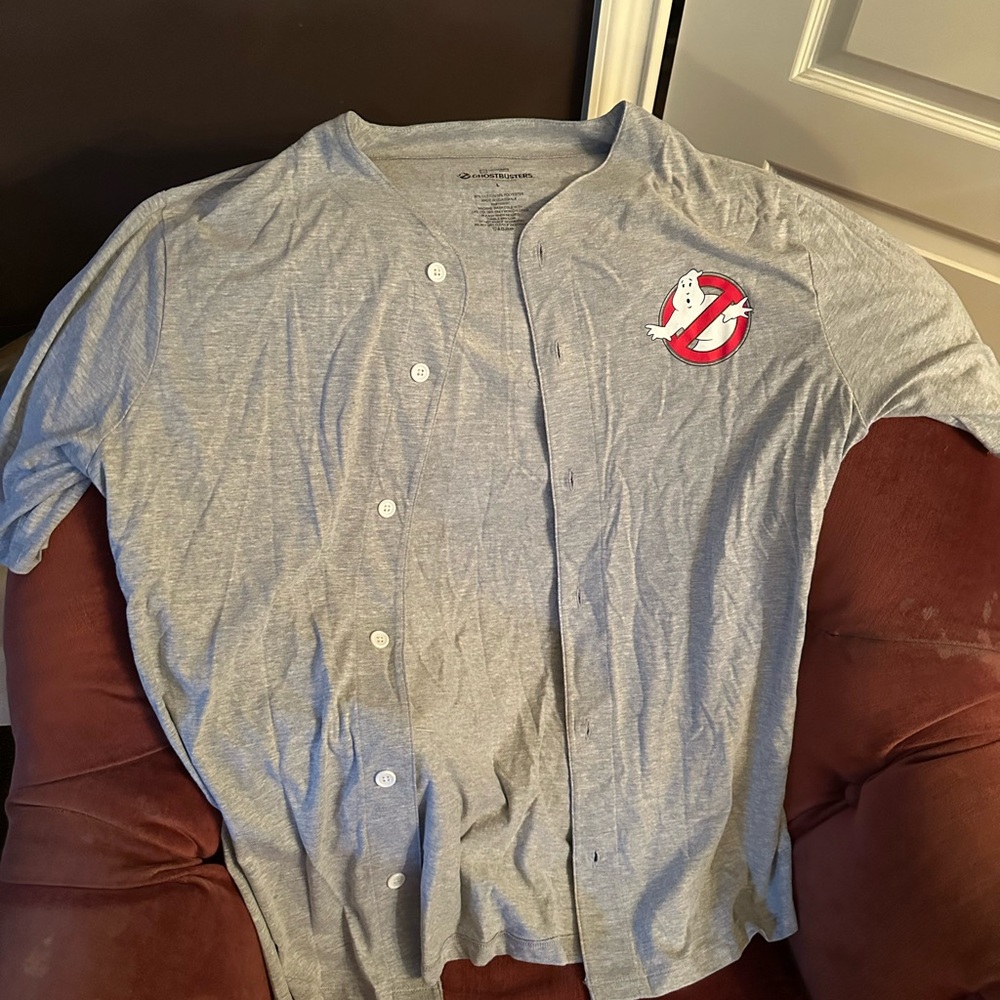 Ghostbusters S Baseball Jersey Shirt Button 84 Lootcrate T-shirt L